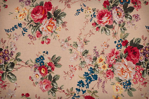 istock Tiffany's Garden Medium Antique Floral Fabric 157570489