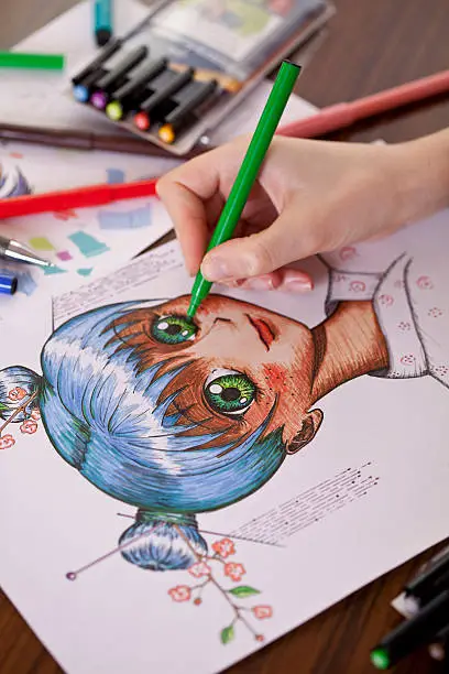 Manga painter.