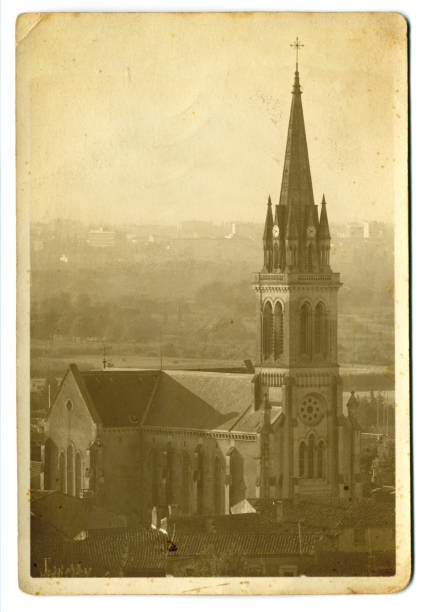 istock Old Postcard of French Cathedral 157570962