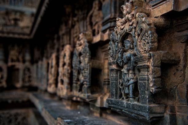 인도 남부의 오래된 사원 건축물 - 레팍시 - travelogue 뉴스 사진 이미지