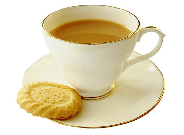 istock Cup of tea and a shortbread biscuit 157571166