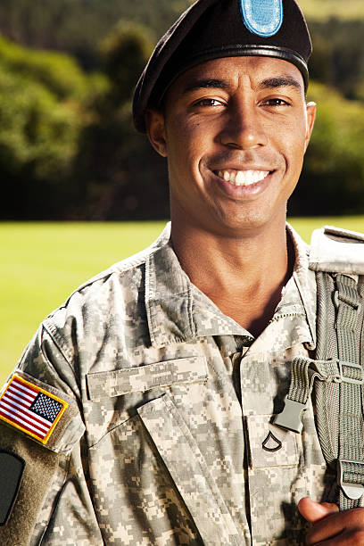istock American Soldier With Beret 157571305