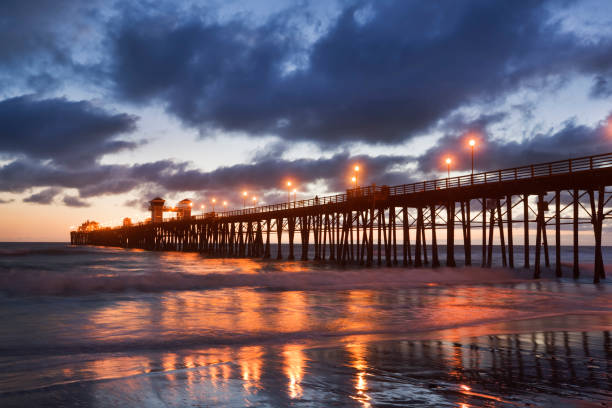 istock Oceanside California Beach Pier Evening Sunset 157571569