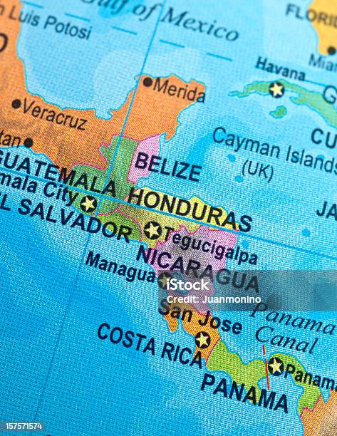 Ameryka Środkowa - zdjęcia stockowe i więcej obrazów Mapa - Mapa, Ameryka Środkowa, Kanał Panamski