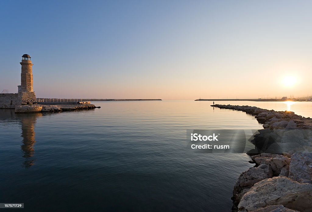 Alba di isola di Creta, Grecia - Foto stock royalty-free di Creta