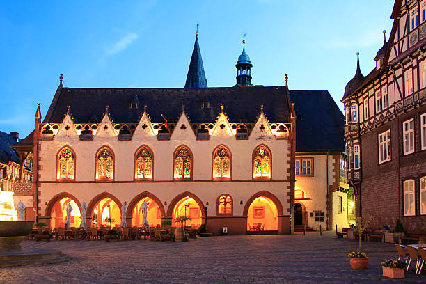 The old town hall of Goslar, Germany stock photo