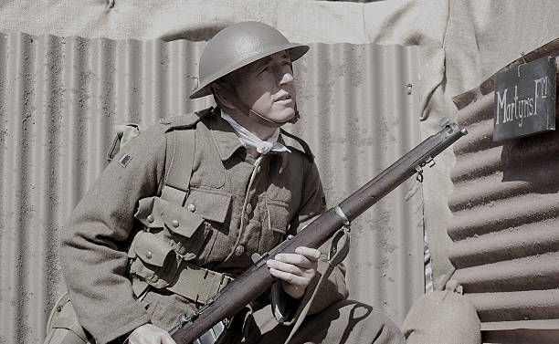 WW1 Soldier. stock photo