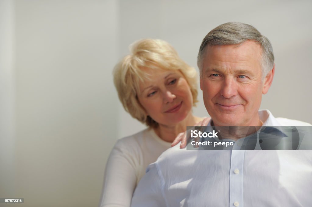 portrait of senior man and woman  60-69 Years Stock Photo