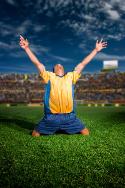 istock Soccer Player Scores 157572328