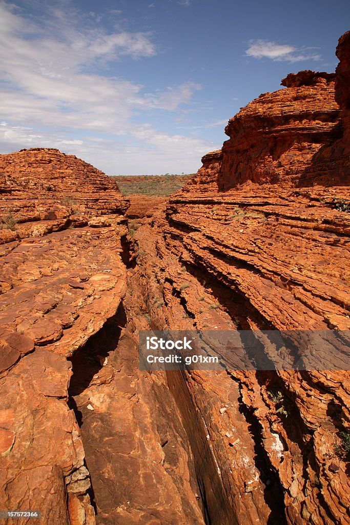 Landscape of kings canyon Landscape of kings canyon in outback, red centre of Australia Alice Springs Stock Photo