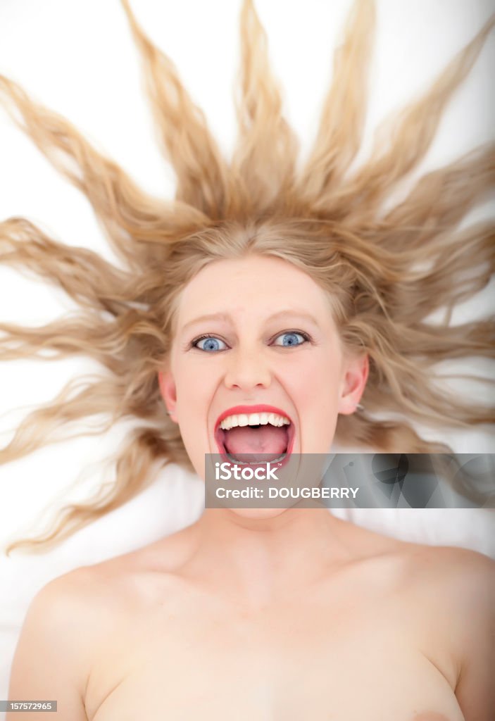 Strillare donna - Foto stock royalty-free di Bruttezza