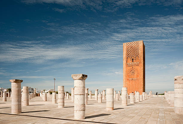 Uncompleted Mosque in Rabat stock photo