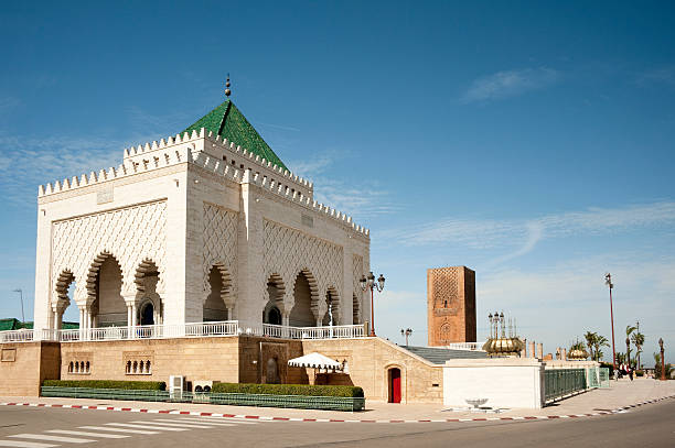 mausoleum of mohammed v - rabat marocko bildbanksfoton och bilder