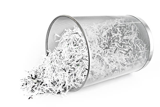istock Shredded paper in a glass cup  157576787