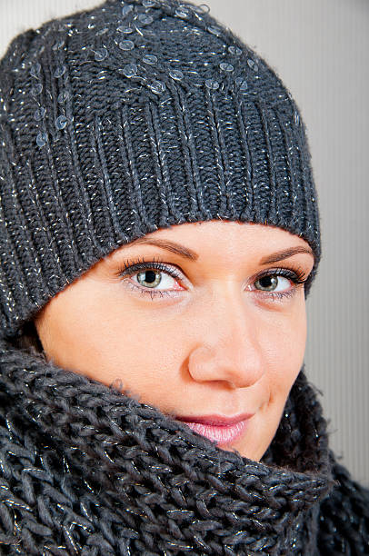 istock Attractive girl in winter outfit 157576949