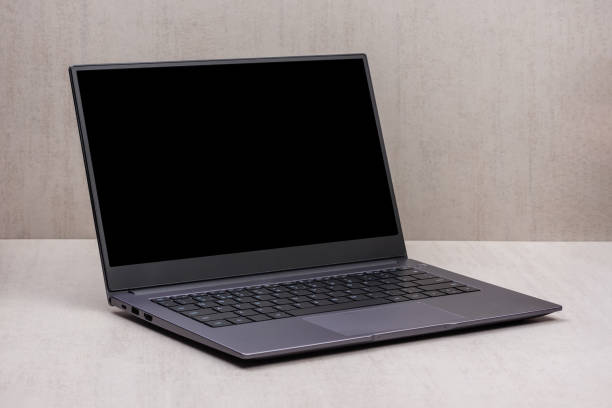 istock black mock up on a laptop screen on a gray background close up with clipping path 1575782990
