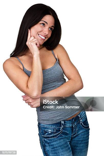 Cute Woman With A Cheerful Expression Stock Photo - Download Image Now - 16-17 Years, 20-24 Years, 20-29 Years