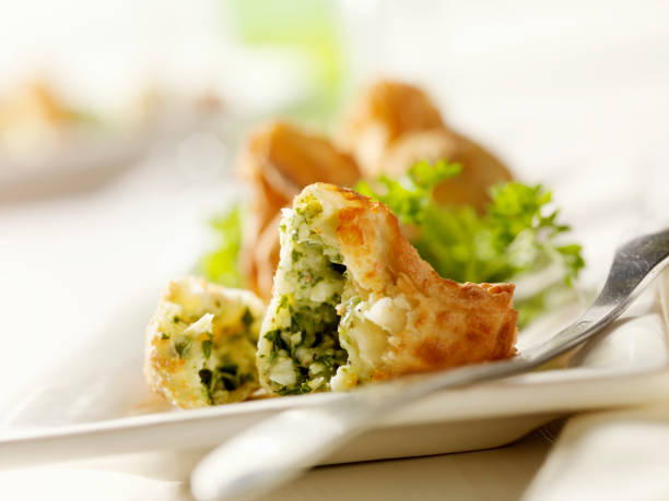 Crispy Appetizer Pouches with Spinach