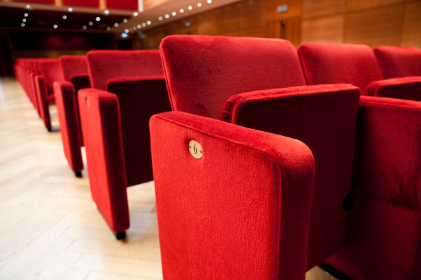 istock Red seats in a Theatre 157579215