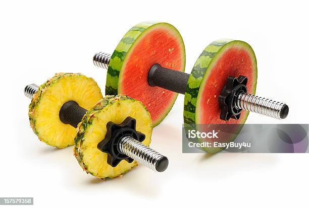 Healthy Lifestyle Stock Photo - Download Image Now - Exercising, Healthy Eating, Weights