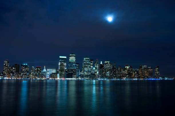 istock Moon Light over New York City 157579638