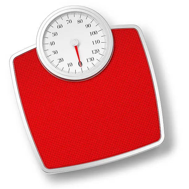 Photo of Bathroom Scale isolated on withe