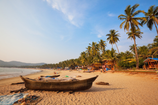 Sinquerim beach in Goa - India