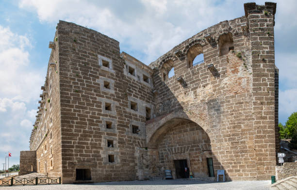 トルコ、アンタルヤのアスペンドス古代都市の劇場 - roman antalya turkey restoring ストックフォトと画像