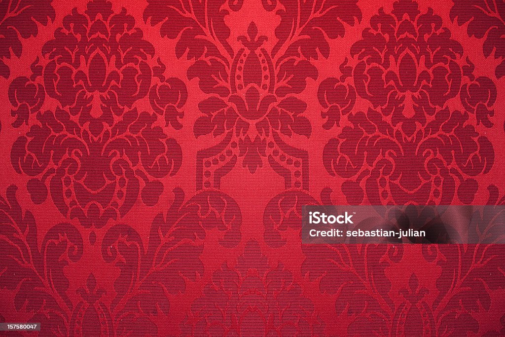 red silk wallpaper with ornaments XXXL - wonderful luxury red silk wallpaper with symmetric ornaments - camera canon 5D mark II - unsharped RAW - adobe colorspace Backgrounds Stock Photo