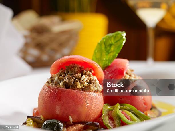 の夕食 - スタッフドトマトのストックフォトや画像を多数ご用意 - スタッフドトマト, 肉, トマト