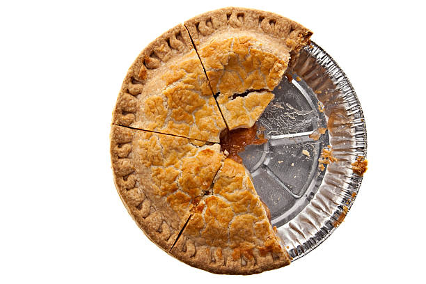 dois peças faltando - apple pie baked pastry crust apple - fotografias e filmes do acervo