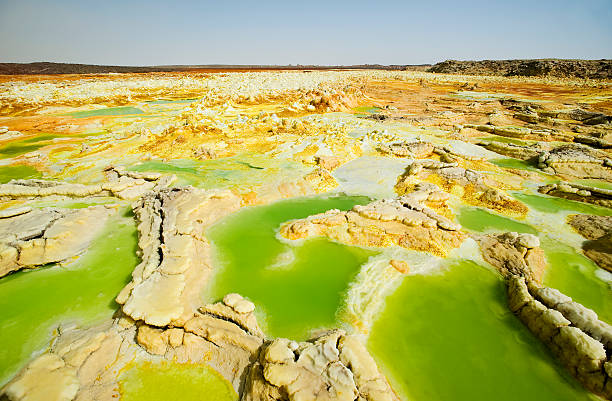 istock Inside the explosion crater of Dallol volcano, Danakil Depression, Ethiopia 157580350