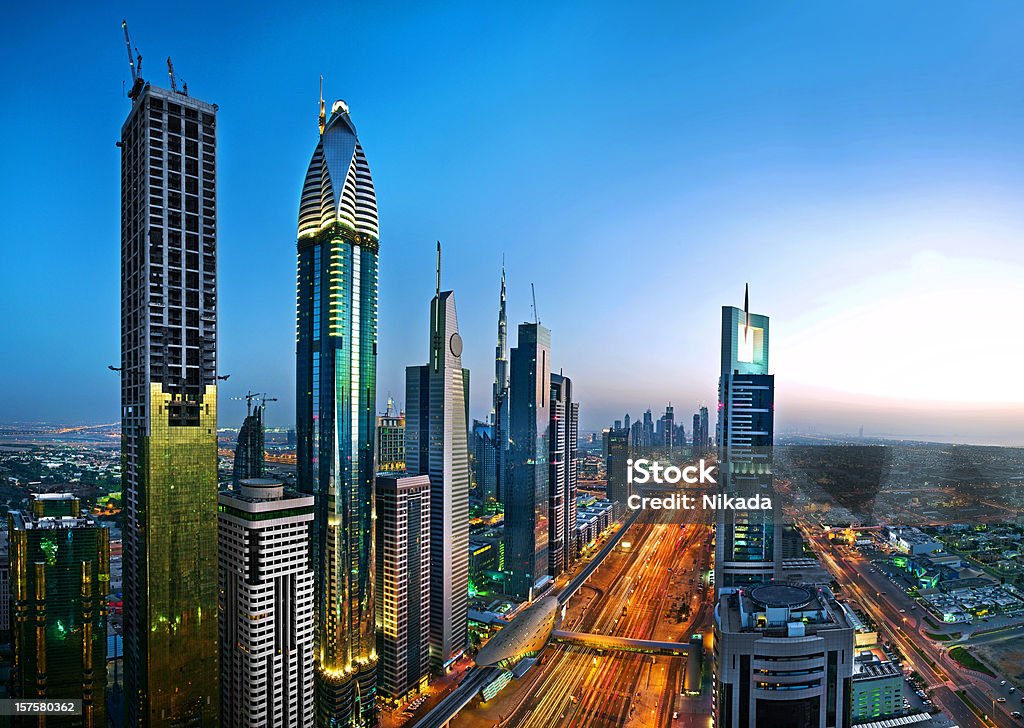 Skyline von Dubai - Lizenzfrei Dubai Stock-Foto