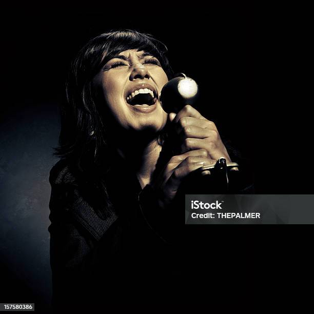 The Jazz Singer Stock Photo - Download Image Now - Jazz Music, Adult, Color Image