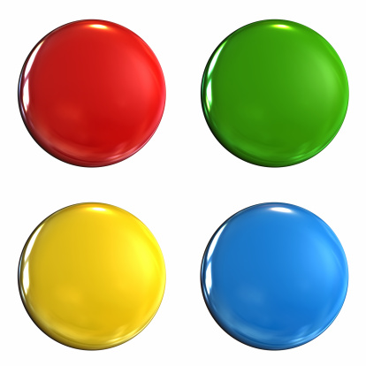 Coloured pins isolated on white. Very hi res file, every pin at maximum resolution is 4000x4000 pixel.