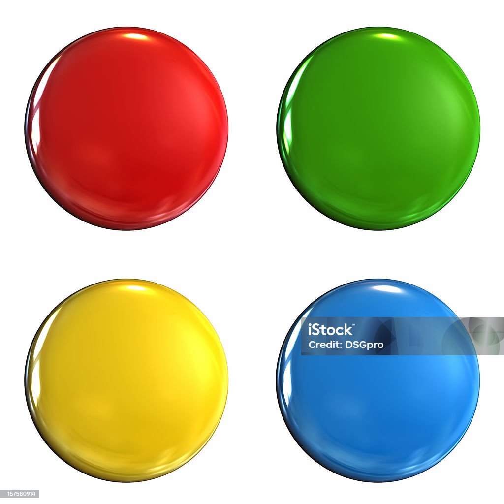 Coloured badge Coloured pins isolated on white. Very hi res file, every pin at maximum resolution is 4000x4000 pixel. Badge Stock Photo