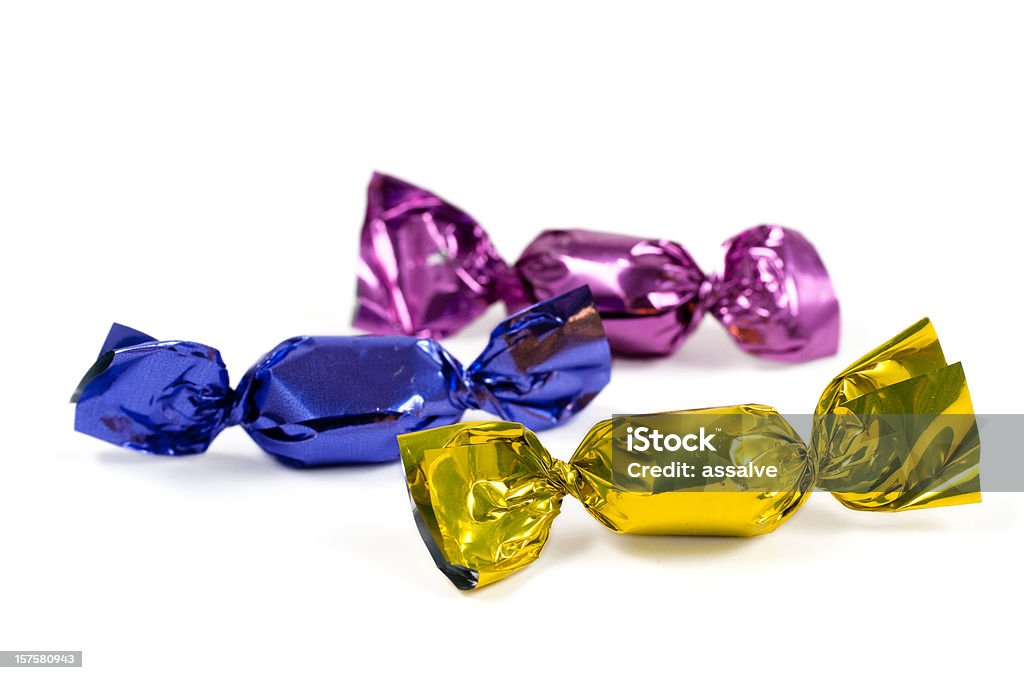 candy in colorful foil  Hard Candy Stock Photo