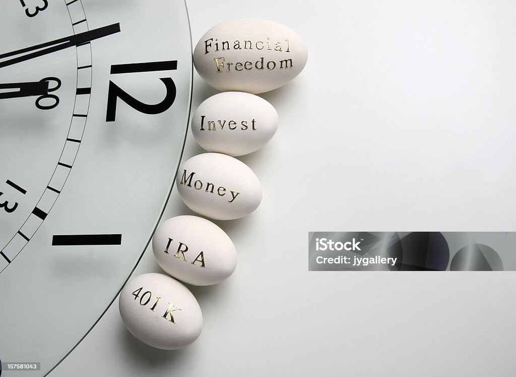 Время инвестировать средства для выхода на пенсию - Стоковые фото 401k - одно слово роялти-фри
