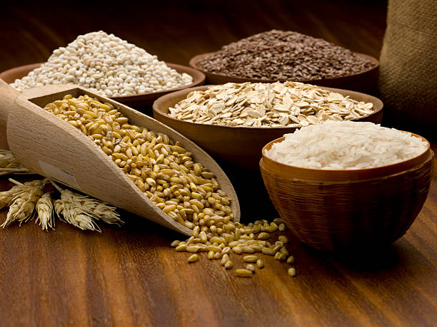 Grain and cereal composition Grain and cereal composition. rice cereal plant stock pictures, royalty-free photos & images