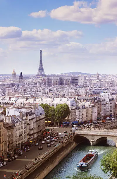 Photo of View from Notre Dame de Paris with Eiffel towel