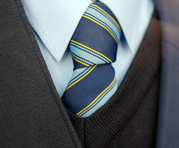 UK School uniform tie UK School uniform tie necktie photos stock pictures, royalty-free photos & images