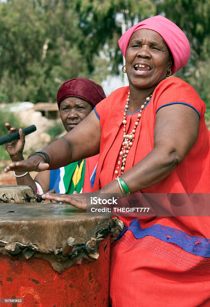 Tambores africanos Tradicionais - Royalty-free Sotho Foto de stock
