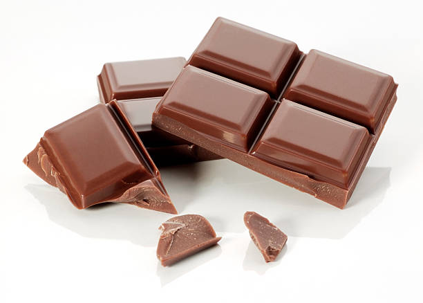 Chocolate chunks stock photo