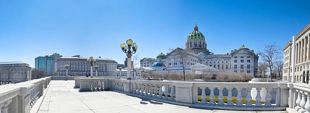 Pennsylvania Capitol Building Panorama  harrisburg pennsylvania stock pictures, royalty-free photos & images