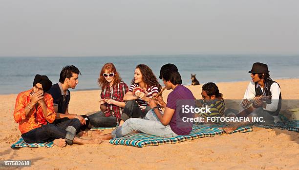 Good Time On The Beach In India Stock Photo - Download Image Now - Adult, Adults Only, Asia