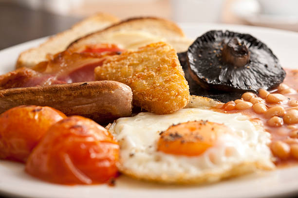 Full English Breakfast a Plate full of Full English Breakfast. english breakfast stock pictures, royalty-free photos & images