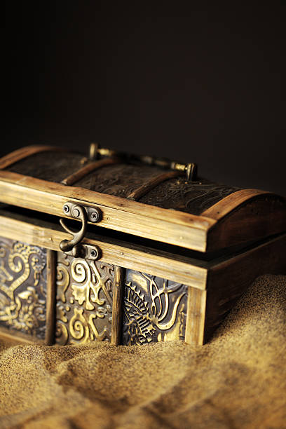 istock Buried Pirates Treasure Chest 157582860