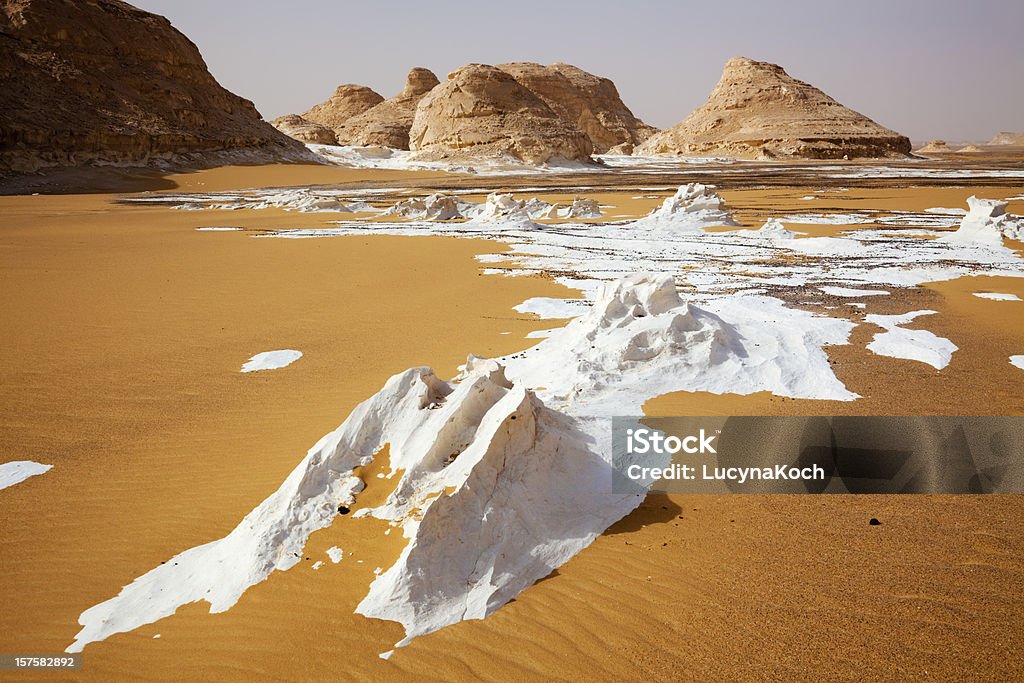 Der ice Berge, Weiße Wüste - Lizenzfrei Afrika Stock-Foto