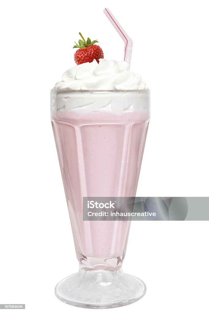 Milk-shake de morango - Foto de stock de Milk-shake royalty-free