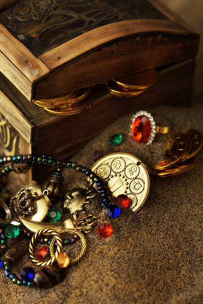 istock Buried Pirates Treasure Chest 157583039